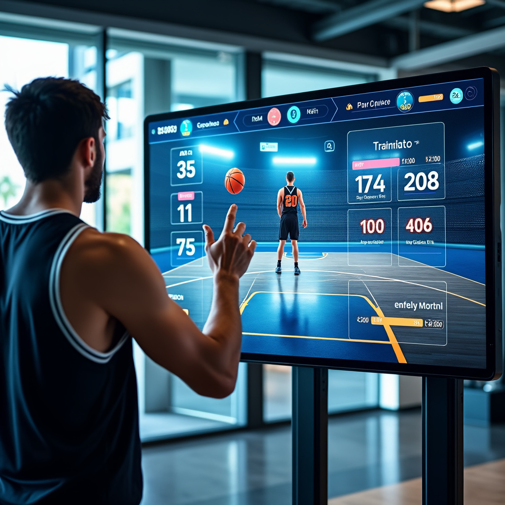 Basketball interactive training system